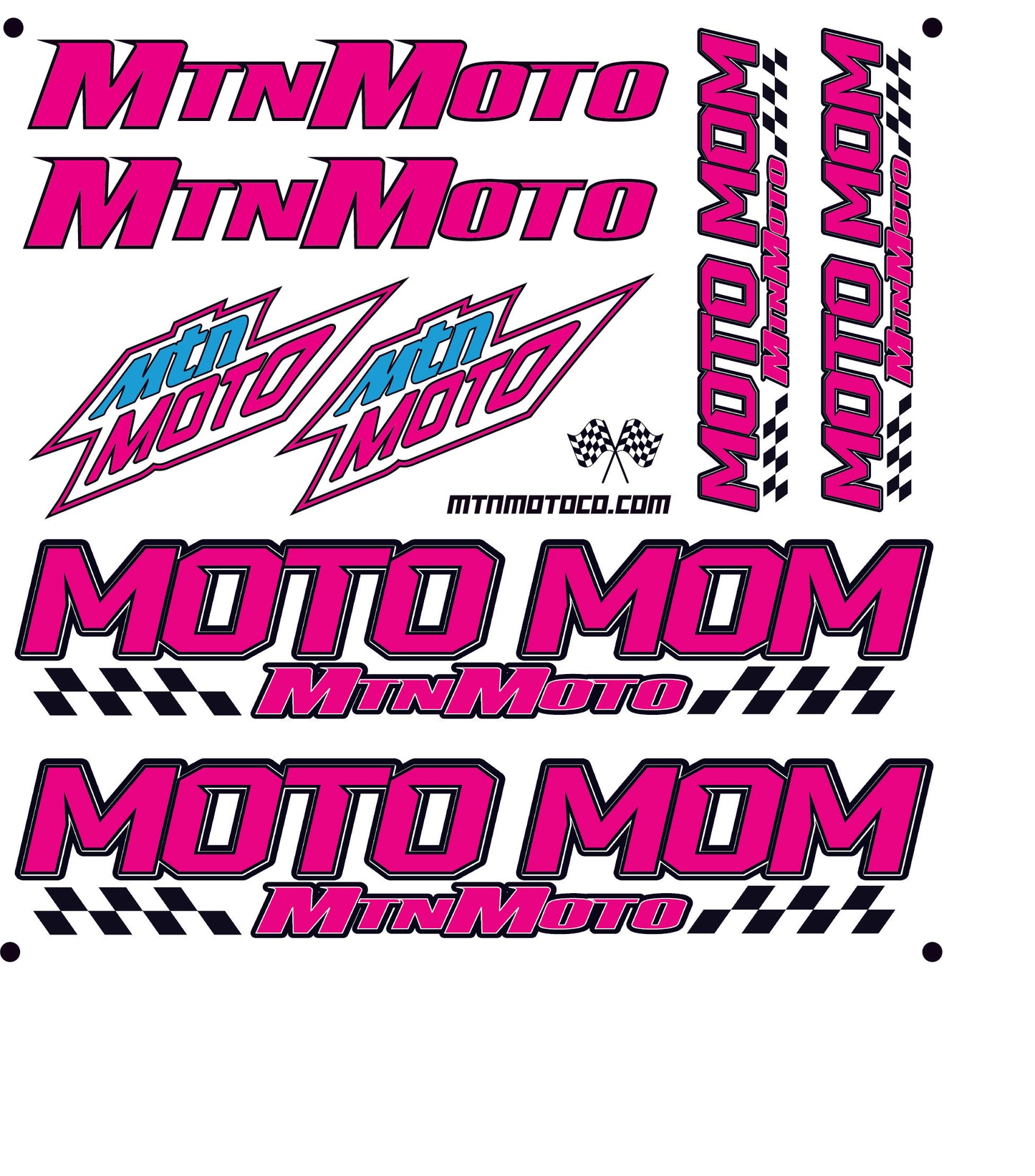 Moto Mom Sticker Sheet