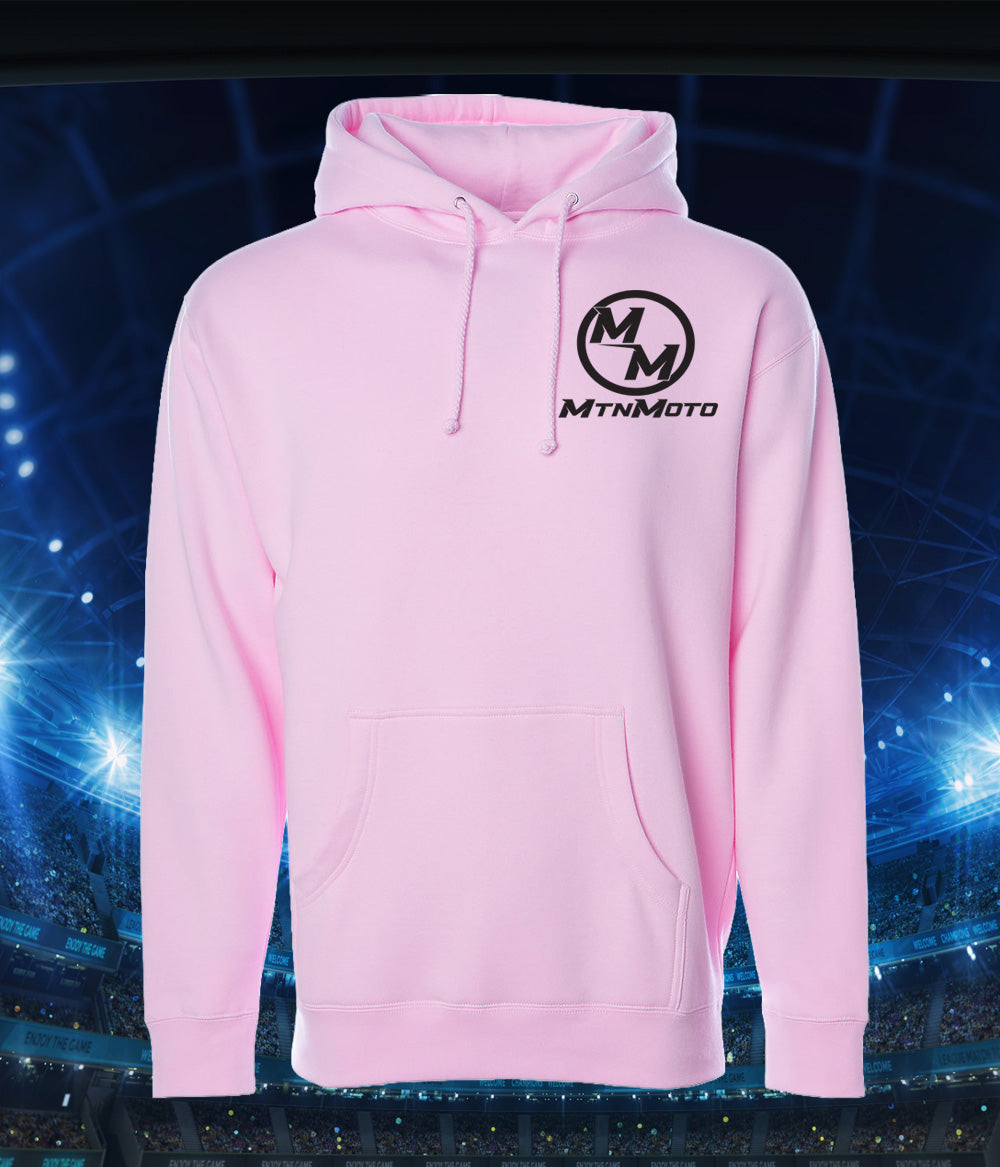Pink Mtn moto hoodie