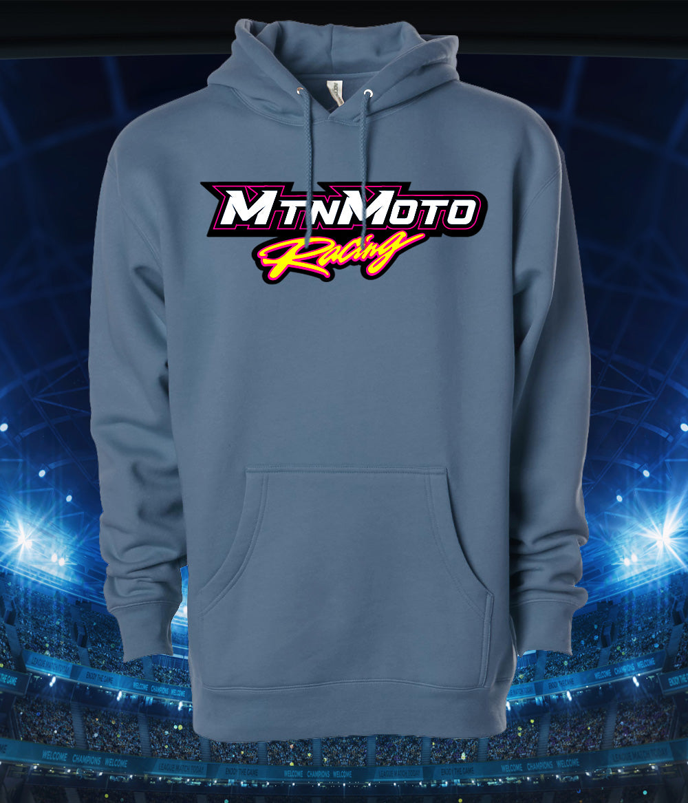 blue mtnmoto racing hoodie