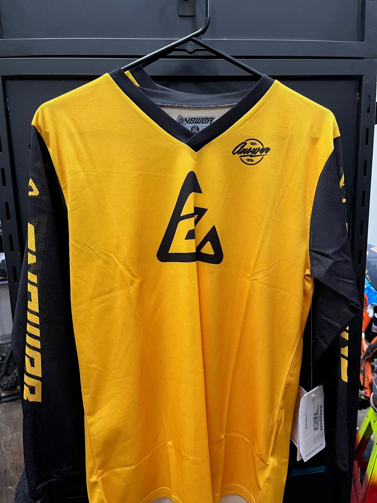 youth yellow answer jersey