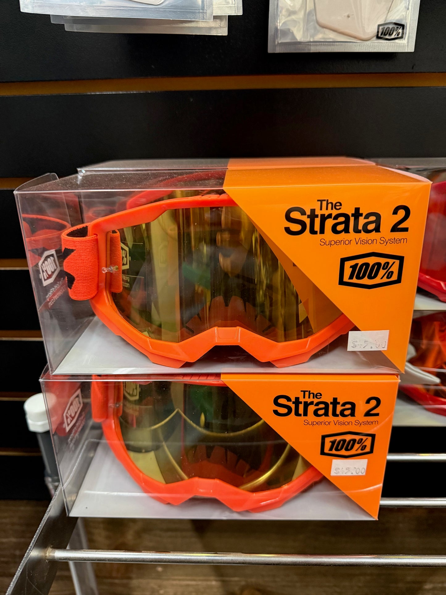 Orange 100% Strata 2 Googles