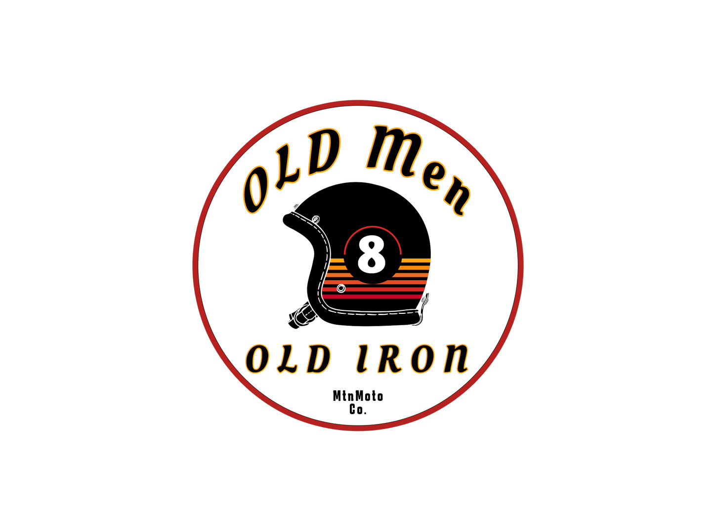 Old Men Old Iron Sticker