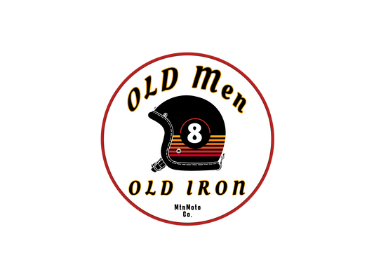 Old Men Old Iron Sticker